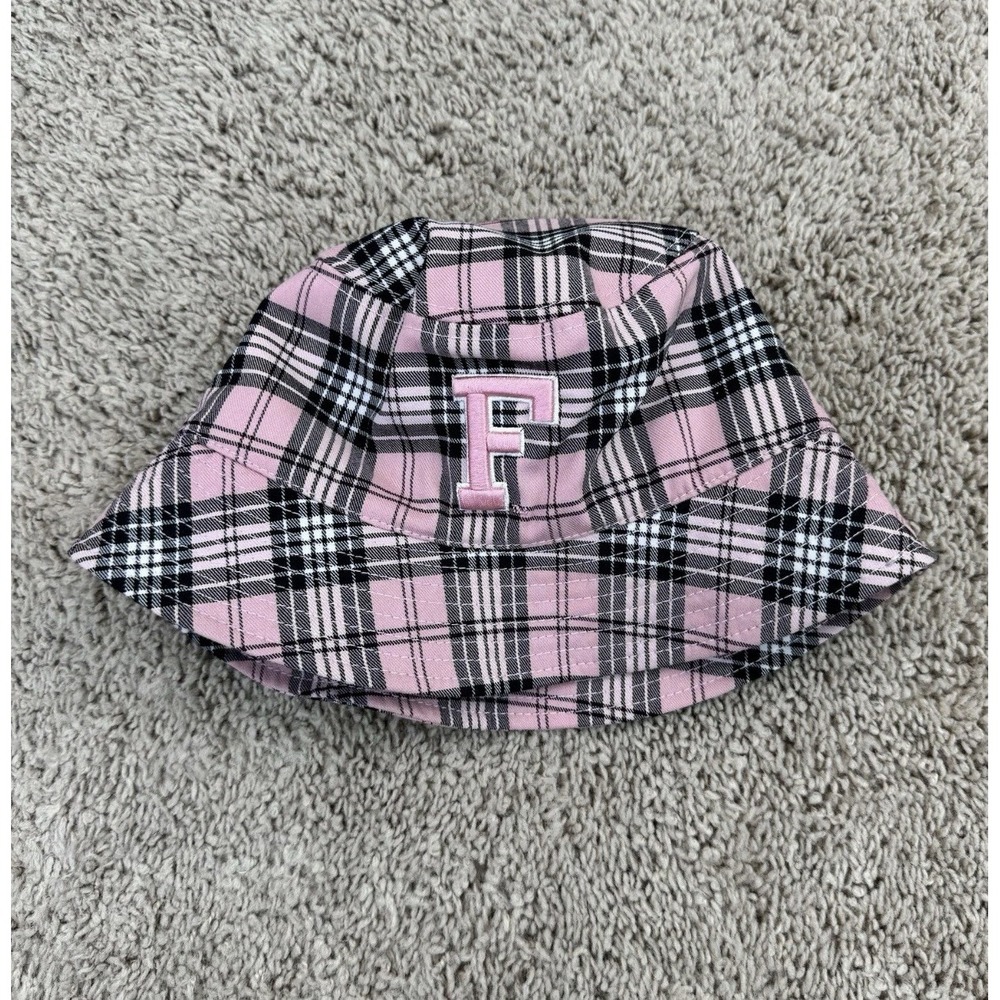 Florida Gators Bucket Hat Women's Pink/Black/White Plaid OSFM F Patch TOW Cap